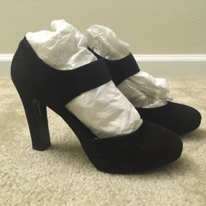 J. Crew platform Mary Janes